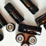 Essential oil bottles aromatherapy